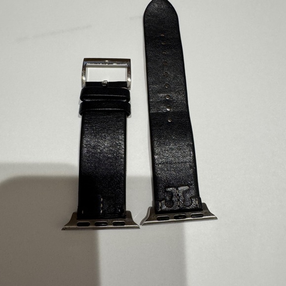TORY BURCH MCGRAW APPLE WATCH BAND/BLACK LEATHER - Picture 2 of 3